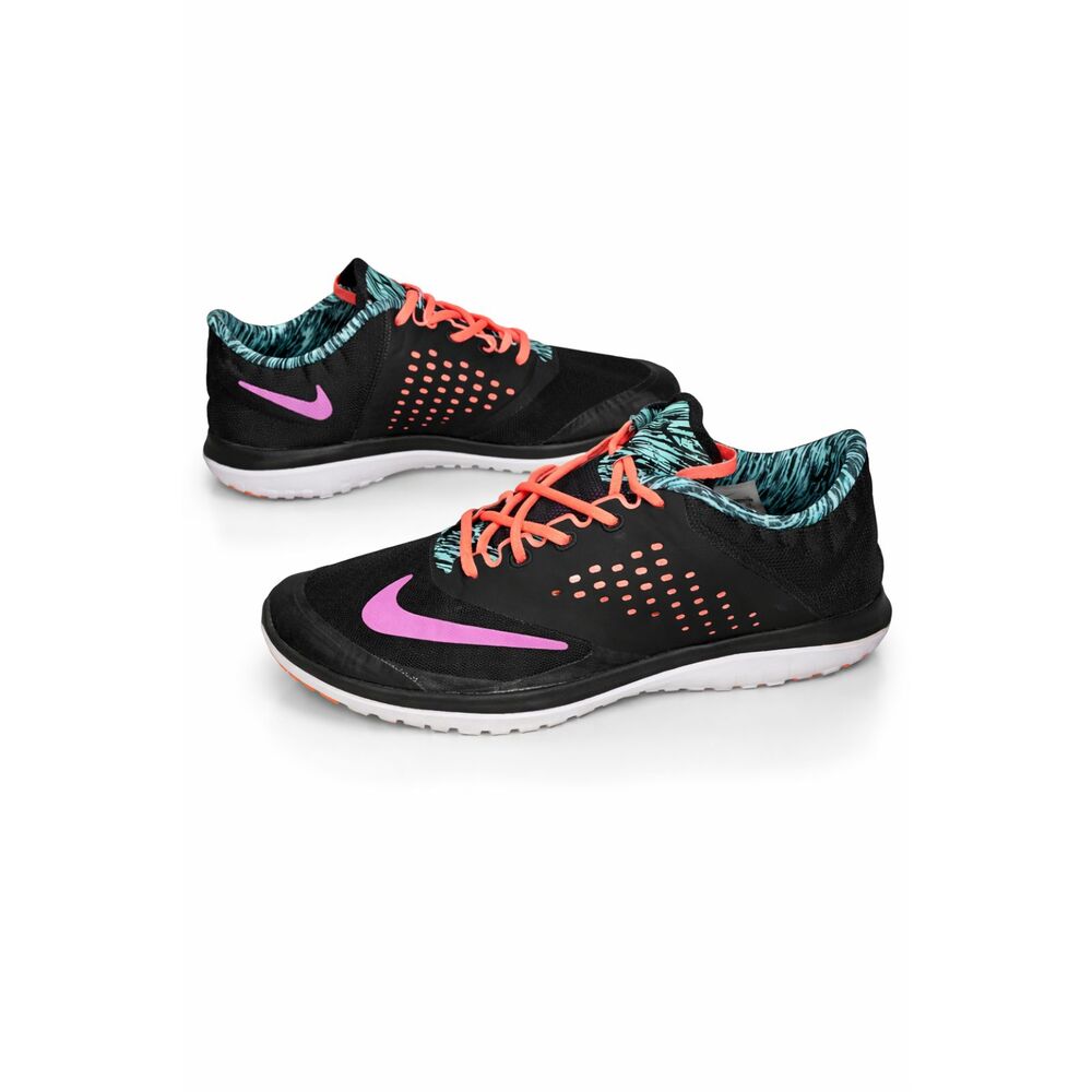 Nike Women’s Running Training Shoes Black Pink Teal Size 9 Athletic Sneakers
